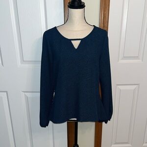 Xhilaration Teal Long Sleeve Blouse